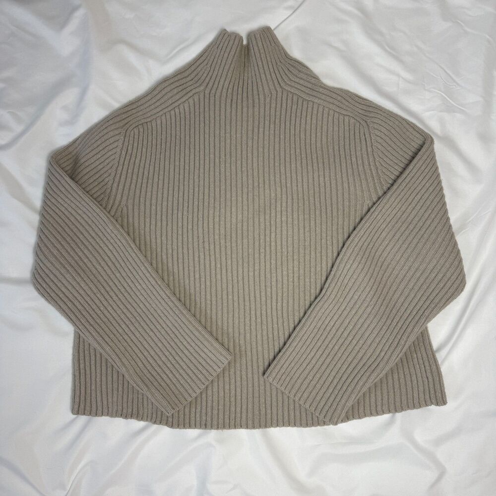 H&M beige turtleneck sweater